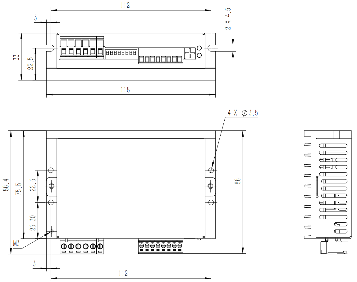 Bộ điều khiển động cơ Moons' SRX08-S